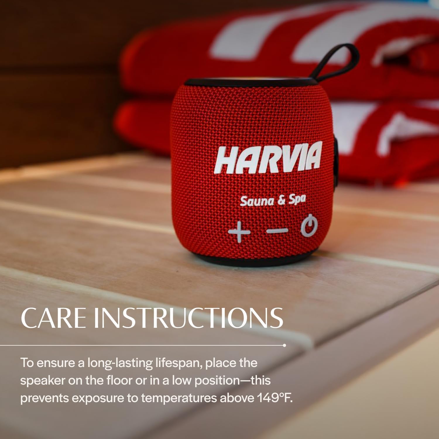 Almost Heaven Bluetooth Sauna Speaker, Portable Waterproof Speakers with Heat Resistance, Designed for Wet & Dry Saunas, Wireless Bluetooth Speaker with USBC Charging, Indoor & Outdoor Saunas (Black)
