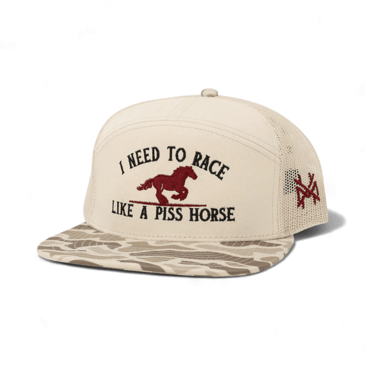 Race Like A Piss Horse Snapback Hat